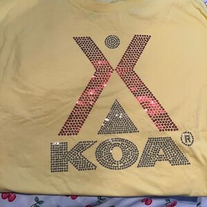 2x Adult Yellow Graphic KOA T-Shirt